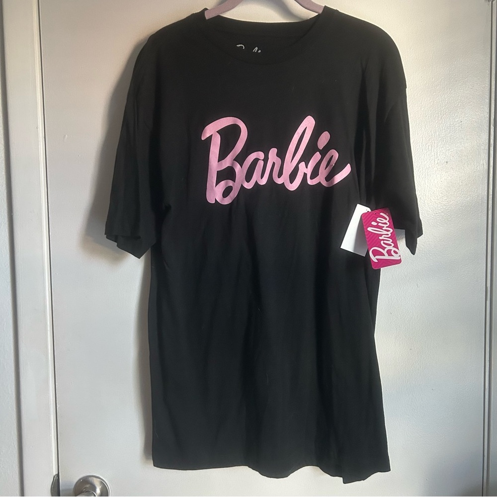 Barbie T-Shirt in Black and Pink NWT